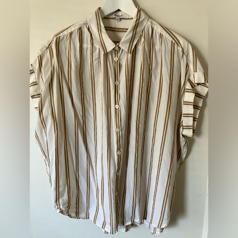 Madewell Striped Button-Up Women Top